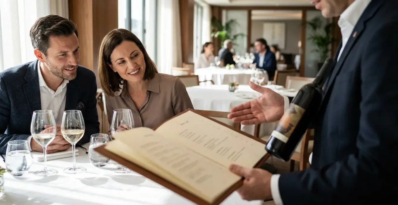 Service du déjeuner dans un restaurant étoilé avec clientèle d'affaires